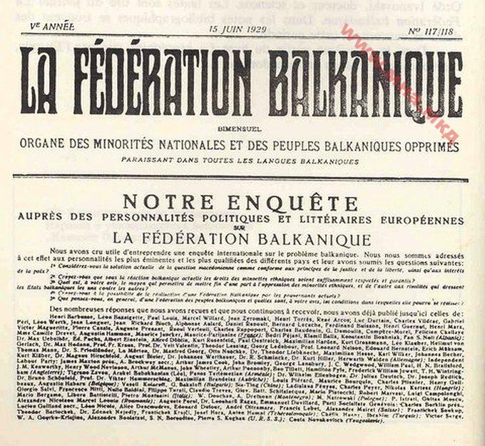 1929.06.15_La Fédération Balkanique