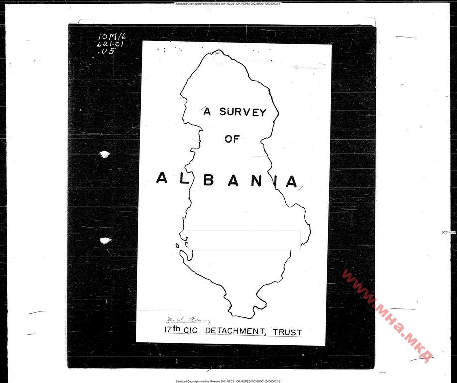 2011.02.23_CIA document – Survey of Albania; CIA-RDP82-00038R001100040002-5