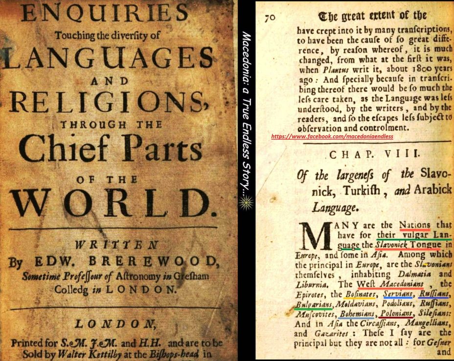 1614_Edward Brerewood – ‘Enquiries Touching the Diversity of Languages and Religions through the Chief Parts of the World’, London