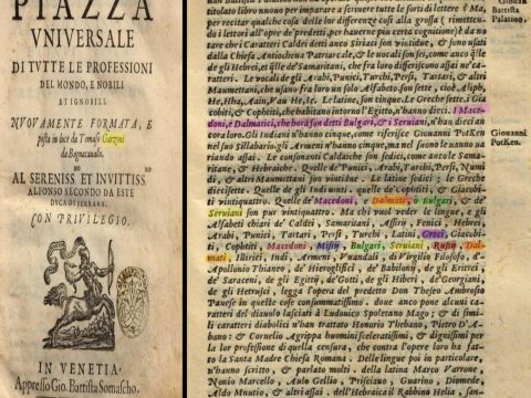 1585_Tomaso Garzoni da Bagnacavallo – ‘La Piazza Universale di tutte le Professioni del Mondo, e Nobili et Ignobili’