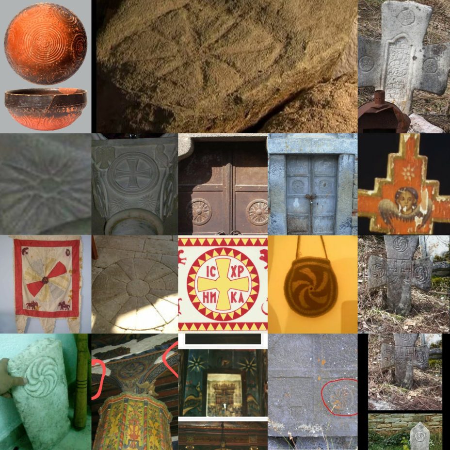 Древномакедонските обележја во народната употреба Фолклорна употреба на Древномакедонските ознаки