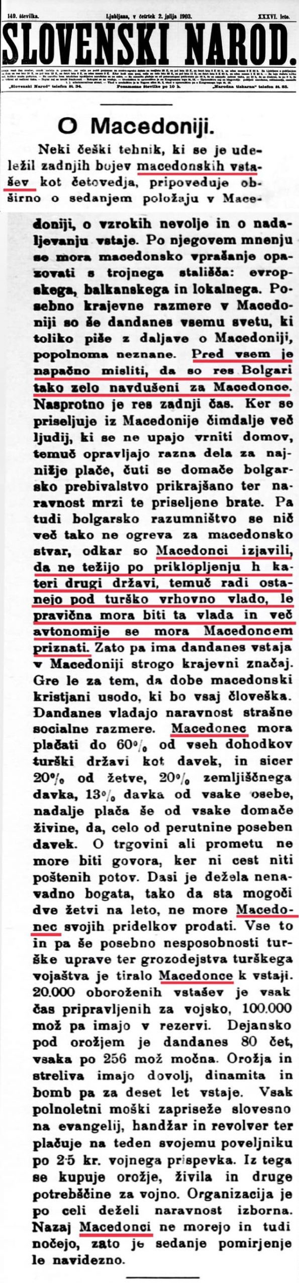 1903.07.02_Slovenski Narod - O Macedoniji, Ljubljana