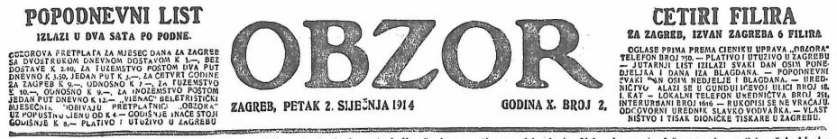 1903.06.13_Obzor, 133, Zagreb 1903.06.13_Obzor, 133, Zagreb