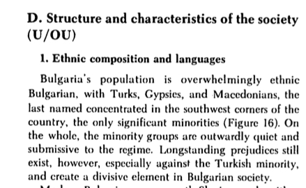1972_CIA извештај за Бугарија 1972_CIA извештај за Бугарија