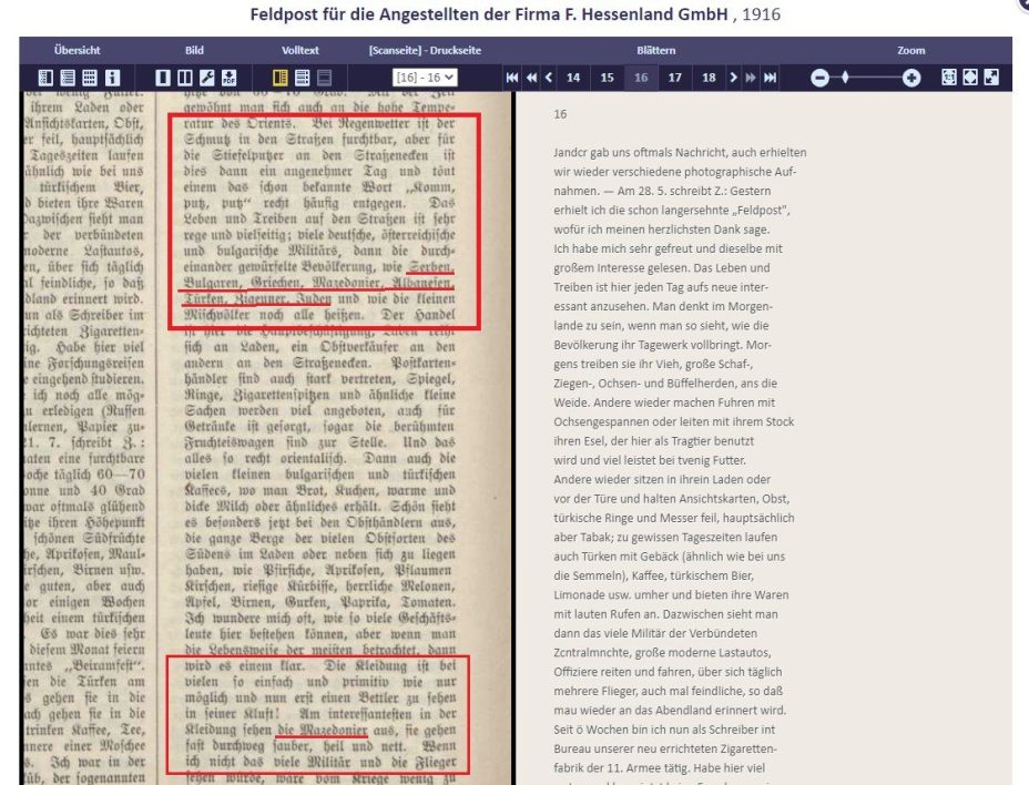 1916.01_Feldpost für die Angestellten der Firma F. Hessenland GmbH 1916.01_Feldpost für die Angestellten der Firma F. Hessenland GmbH