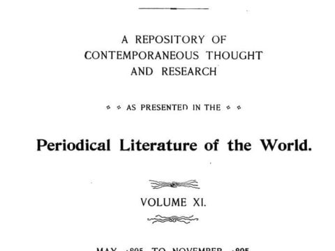 1895.05-11_The Literary Digest - 'Periodical Literature of the World', vXI
