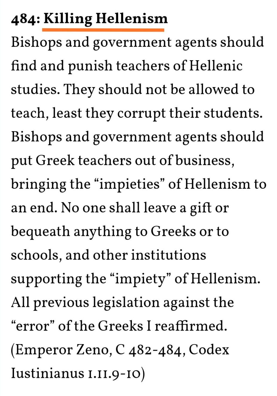 0482-0484_Јустинијанов Законик (забрана на Хеленизмот) 0482-0484_Јустинијанов Законик (забрана на Хеленизмот)