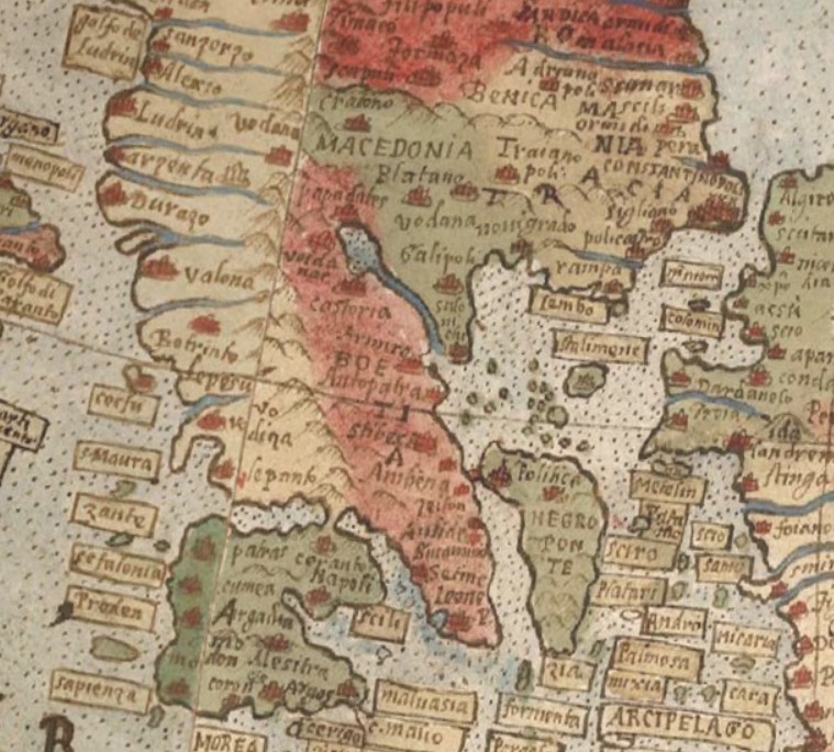 1587_Urbano Monti - '(Interactive Globe) Tavola 1-60. (Map of the World)', Milan