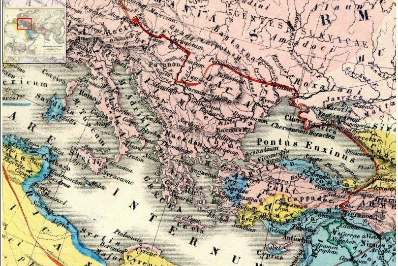 1869_Heinrich Kiepert Atlas Antiquus - Graecia