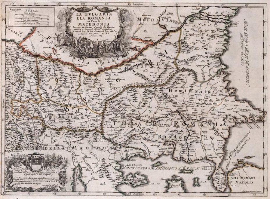1689_Cantelli, Rossi, Donia - 'La bulgaria e la romania con parte di macedonia', Roma