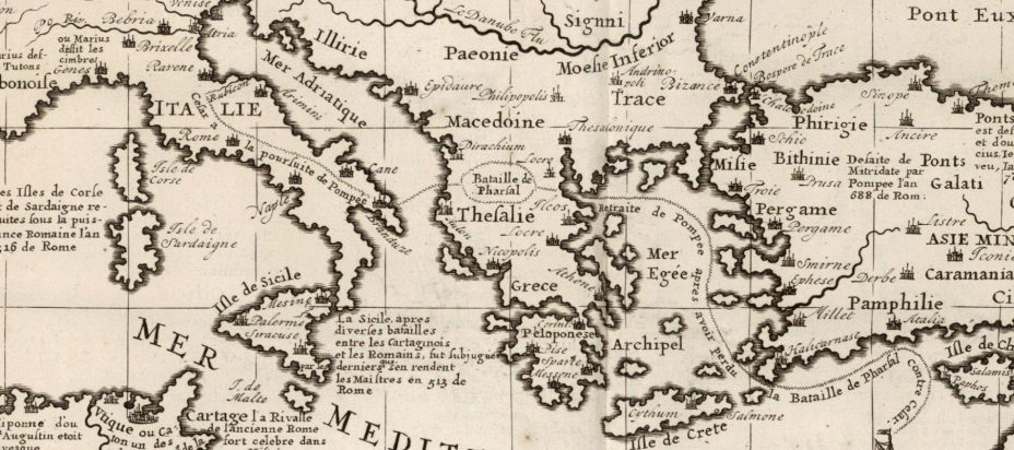 1718_Nicolas Gueudeville, Chatelain Henri - 'Tom I. No. 10. Carte Historique, Cronologique, Et Geographique De L'Empire Romain', Amsterdam