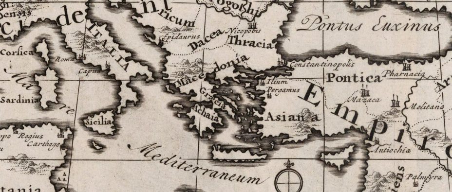 1720_Chatelain Henri, Nicolas Gueudeville – ’Tom II. No. 1. Carte de l'etendue de l'Empire Romain‘, Амстердам