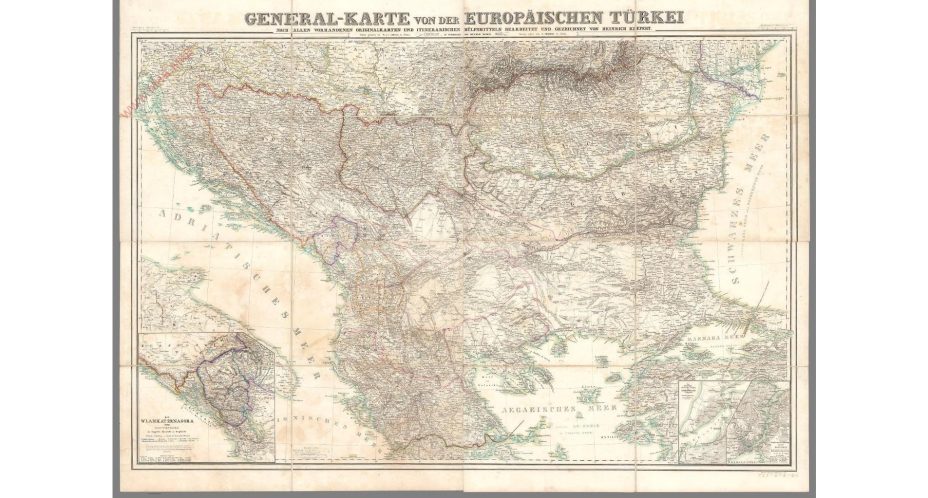 1853_Heinrich Kiepert - 'General-Karte von der Europaischen Turkei, Berlin (Dietrich Reimer)