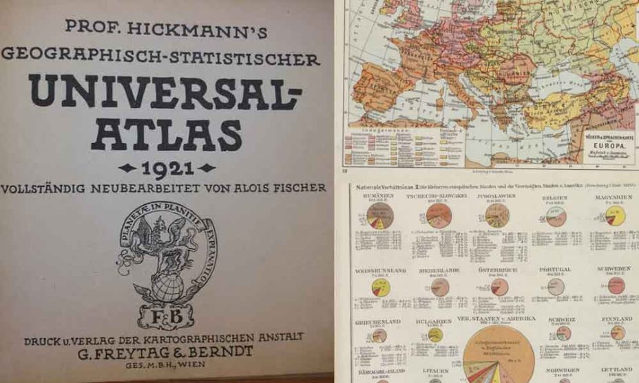 1921_Anton Leopold Hickmann - “Geographisch-Statistischer Universal-Atlas”, Wien