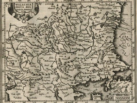 1607_Gerhard Mercator, Iodocus Hondius - 'Walachia, Servia, Bulgaria, Romania', Amsterdam