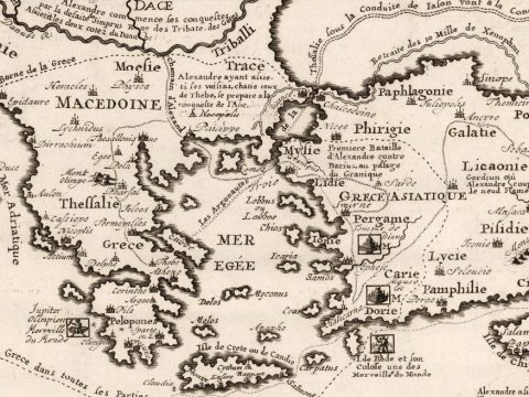 1718_Nicolas Gueudeville, Chatelain Henri - 'Tom I. No. 7. Carte Historique, Cronologique, Geographique De L'Empire Grec', Amsterdam