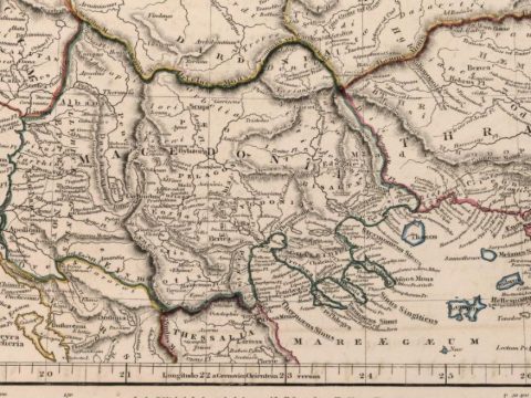 1828_ Aaron Jr. Arrowsmith - ’Illyricum, Dacia, Moesia, Macedonia et Thracia‘, London