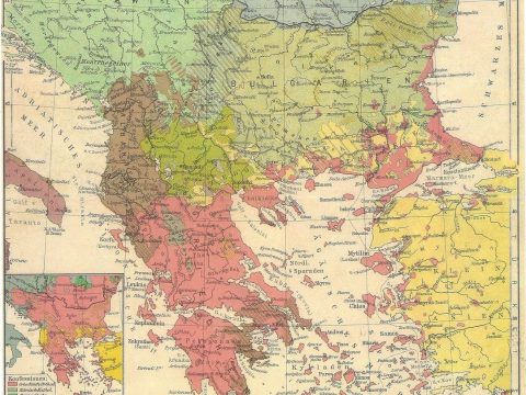 1924_German ethnographic map of the Balkans (1912-1918)