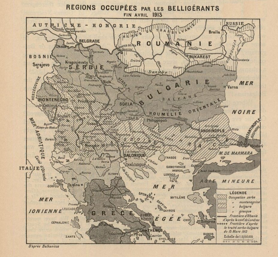 1913_Француска воена карта - balkan_belligerants_1914.