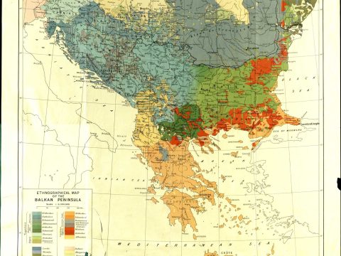 1910+_Serbian ethnographical map of Balkan Peninsular