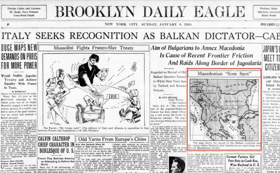 1928.01.08_Guy Hickok – The Brooklyn Daily Eagle newspaper, New York