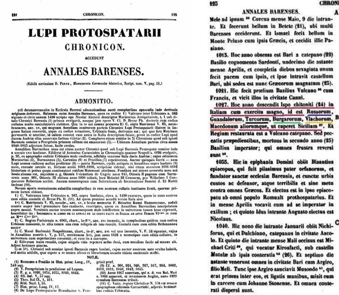 1027_Annales Barenses, Bari 1027_Annales Barenses, Bari