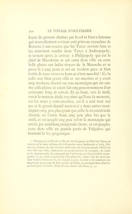 1433_Bertrandon de la Brocquiere- “Le Voyage d’Outremer – Recueil de voyages et de dokumentes pour sevir á l`Historie de la géographie”, p.200 1433_Bertrandon de la Brocquiere- "Le Voyage d’Outremer - Recueil de voyages et de dokumentes pour sevir á l`Historie de la géographie", p.200
