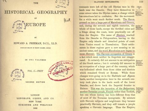 1882_Edward A. Freeman – ‘The historical geography of Europe’ II edition, London – New York 1882_Edward A. Freeman - 'The historical geography of Europe' II edition, London - New York