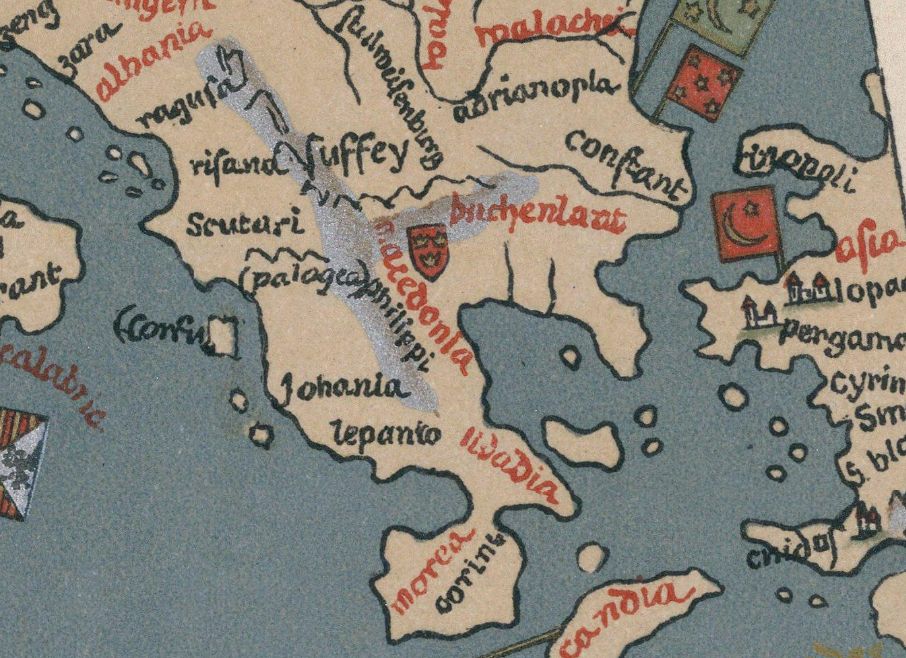 1492_Martin Behaim - ’Globe Gores 1 - 4. Martin Behaim's Erdapfel‘, London