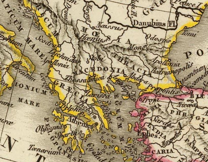 1821_Adrien Hubert Brue – ’Monde connu des anciens.‘, Paris 1821_Adrien Hubert Brue - ’Monde connu des anciens.‘, Paris
