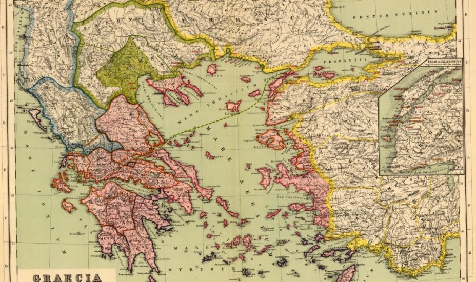 1903_Heinrich Kiepert – ‘Graecia cum insulis et oris maris Aegaei’, Berlin (Dietrich Reimer) 1903_Heinrich Kiepert - 'Graecia cum insulis et oris maris Aegaei', Berlin (Dietrich Reimer)