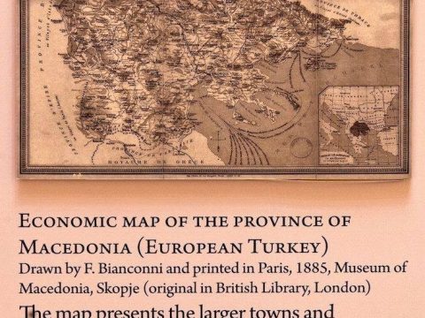 1885_F. Bianconni – ‘Economic map of Macedonia province’, Paris 1885_F. Bianconni - 'Economic map of Macedonia province', Paris