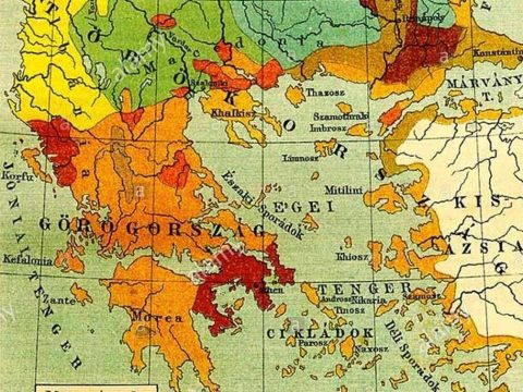 1897_Pallas Nagy – Lexikon (ethnographic map of the south Balkans) 1897_Pallas Nagy - Lexikon (ethnographic map of the south Balkans)