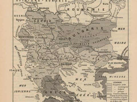 1913_Француска воена карта – balkan_belligerants_1914. 1913_Француска воена карта - balkan_belligerants_1914.