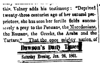 1861.01.26_Dawson’s Daily Times 1861.01.26_Dawson's Daily Times