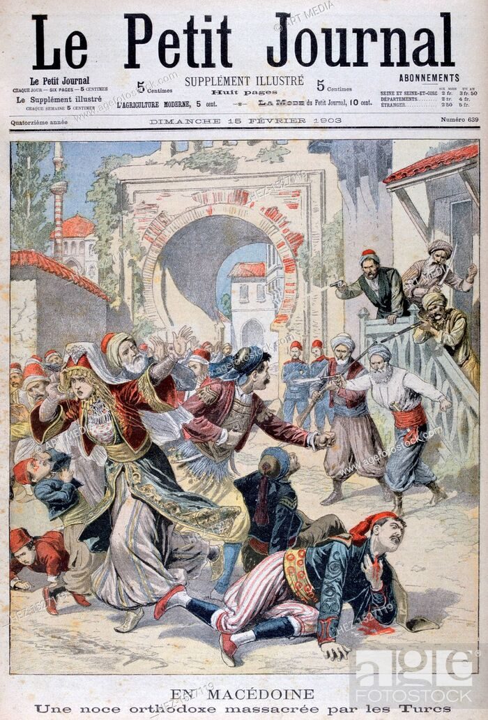1903.02.15_Le Petit Journal - Massacre at a Macedonian orthodox wedding by Turks