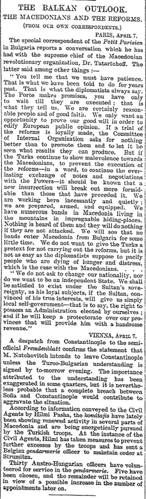 1904.04.08__The London Times, p03 - The Balkan outlook