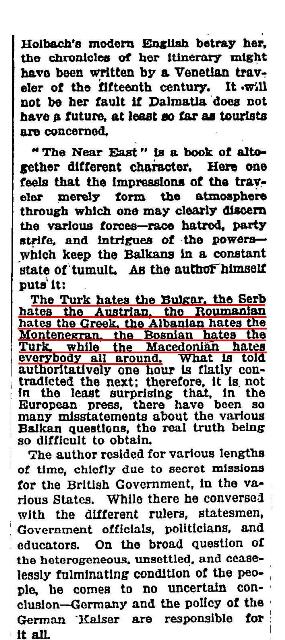 1908.01.11_The New York Times - The Enigmatical Balkan Country