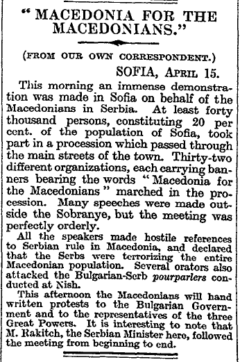 1923.04.17_The London Times – “Macedonia for the Macedonians”, p13 1923.04.17_The London Times - "Macedonia for the Macedonians", p13