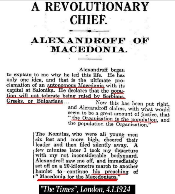 1924.01.04_The Times - A Revolutionary Chief, Alexandroff of Macedonia, London