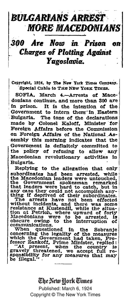 1924.03.06_The New York Times – Bulgarians arrest more Macedonians 1924.03.06_The New York Times - Bulgarians arrest more Macedonians-01