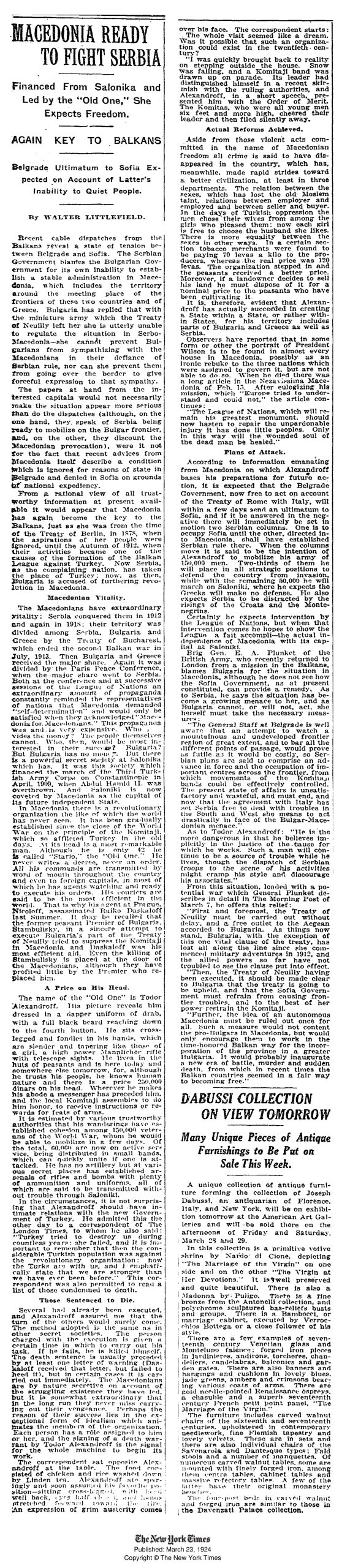 1924.03.23_The New York Times – Macedonia ready to fight Serbia 1924.03.23_The New York Times - Macedonia ready to fight Serbia-01