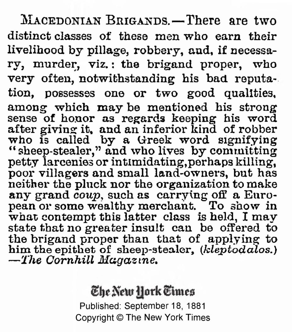 1881.09.18_The New York Times – Macedonian brigands 1881.09.18_The New York Times - Macedonian brigands