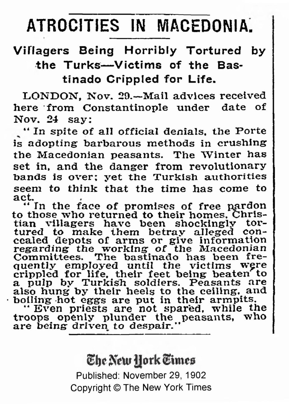 1902.11.29_The New York Times – Atrocities in Macedonia 1902.11.29_The New York Times - Atrocities in Macedonia