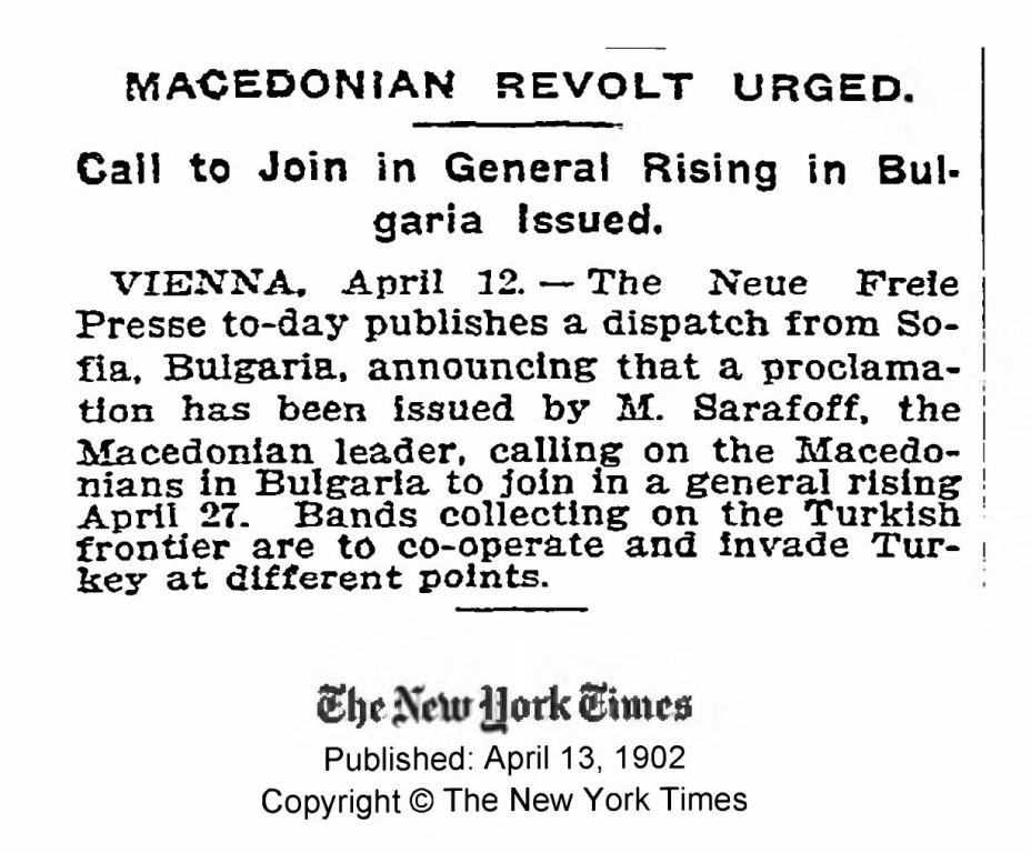1902.04.13_The New York Times – Macedonian revolt urged 1902.04.13_The New York Times - Macedonian revolt urged