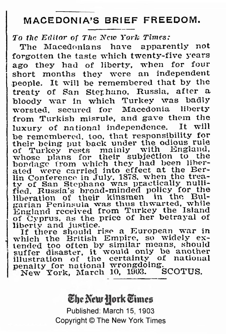 1903.03.15_The New York Times - England betrays Macedonia
