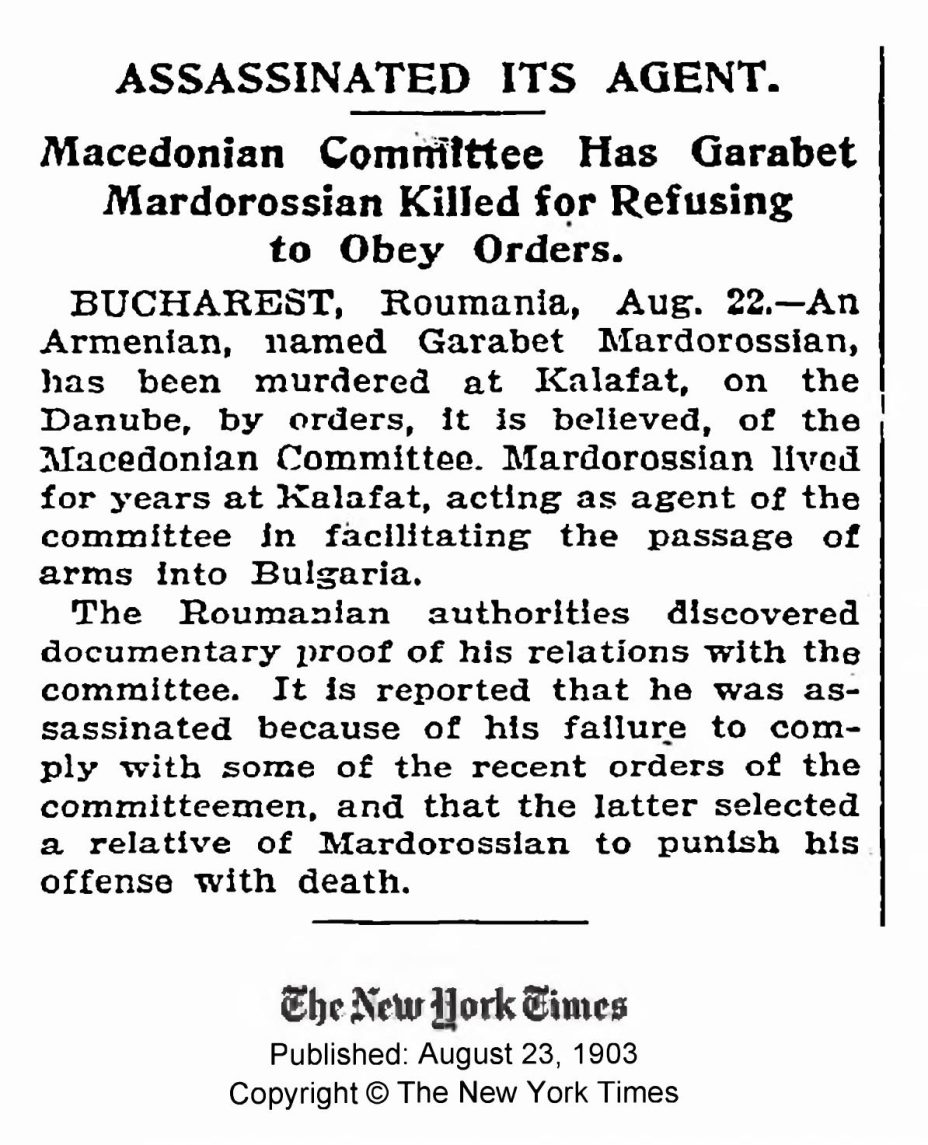 1903.08.23_The New York Times – Assasinated agent 1903.08.23_The New York Times - Assasinated agent