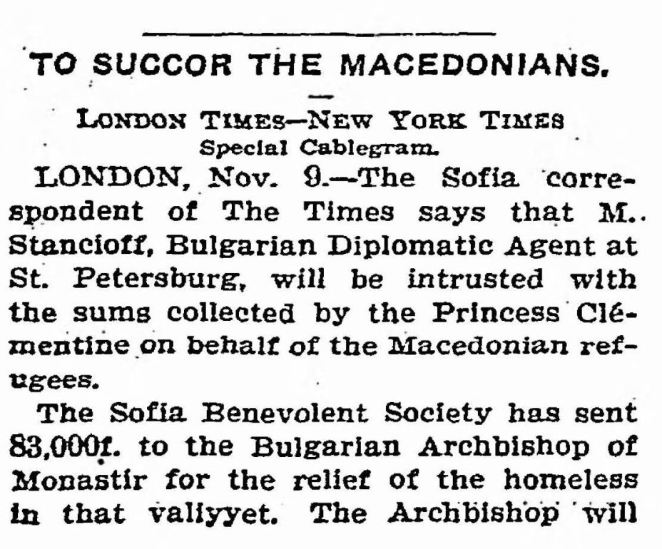 1903.11.09_The New York Times – The succor the Macedonians 1903.11.09_The New York Times - The succor the Macedonians