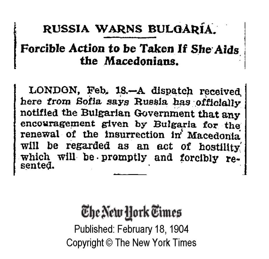 1904.02.18_The New York Times - Russia warns Bulgaria