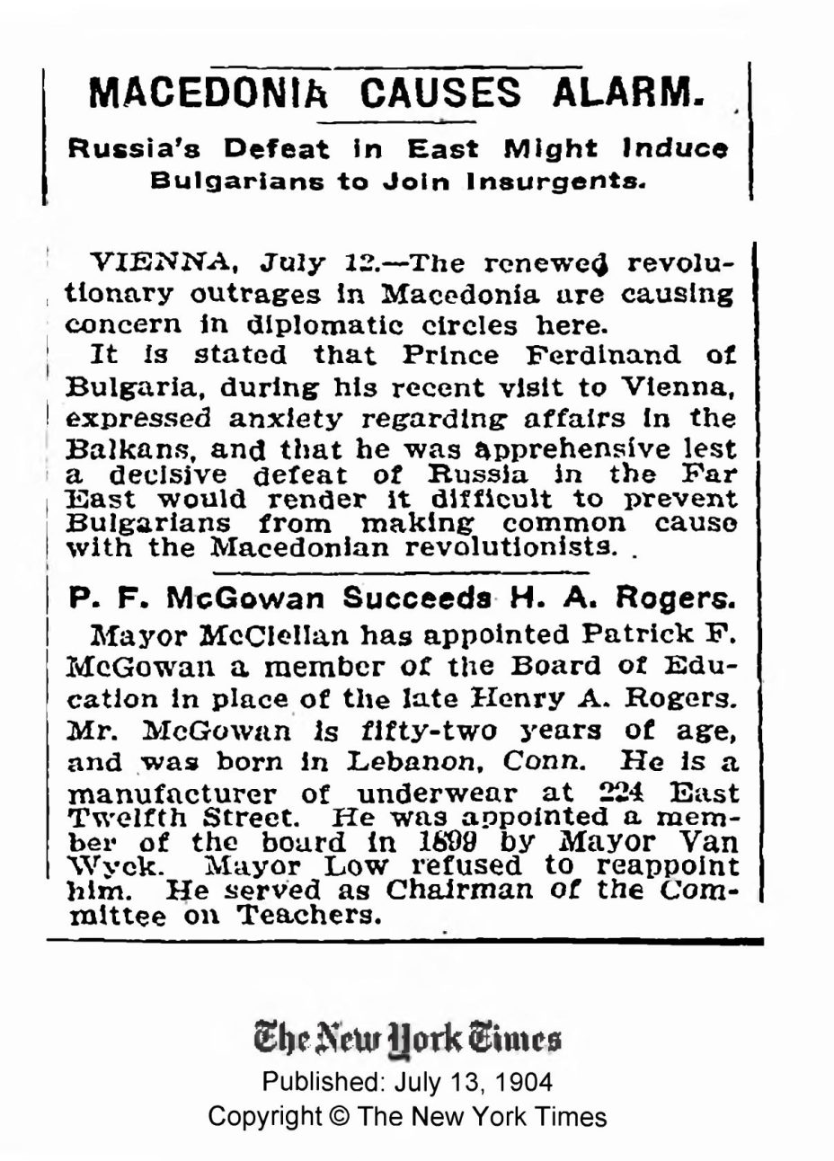1904.07.13_The New York Times – Macedonia causes alarm 1904.07.13_The New York Times - Macedonia causes alarm